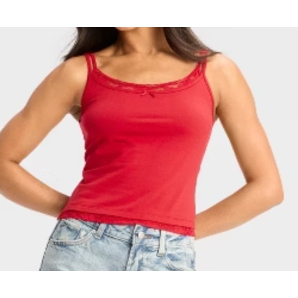 Women's Layered Cami - Wild Fable™ Ruby Red size S NWT